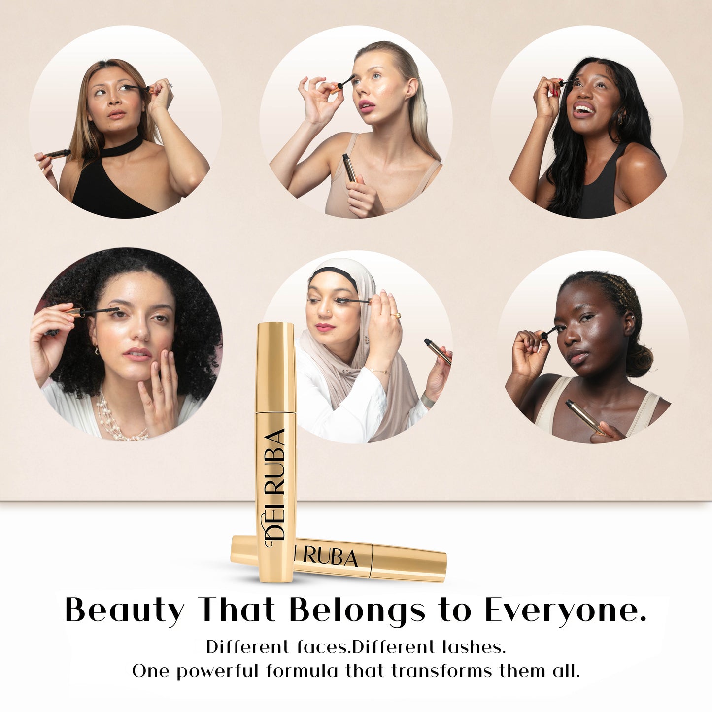 Delruba Lash Boost Mascara Volumising, Lengthening & Waterproof Mascara