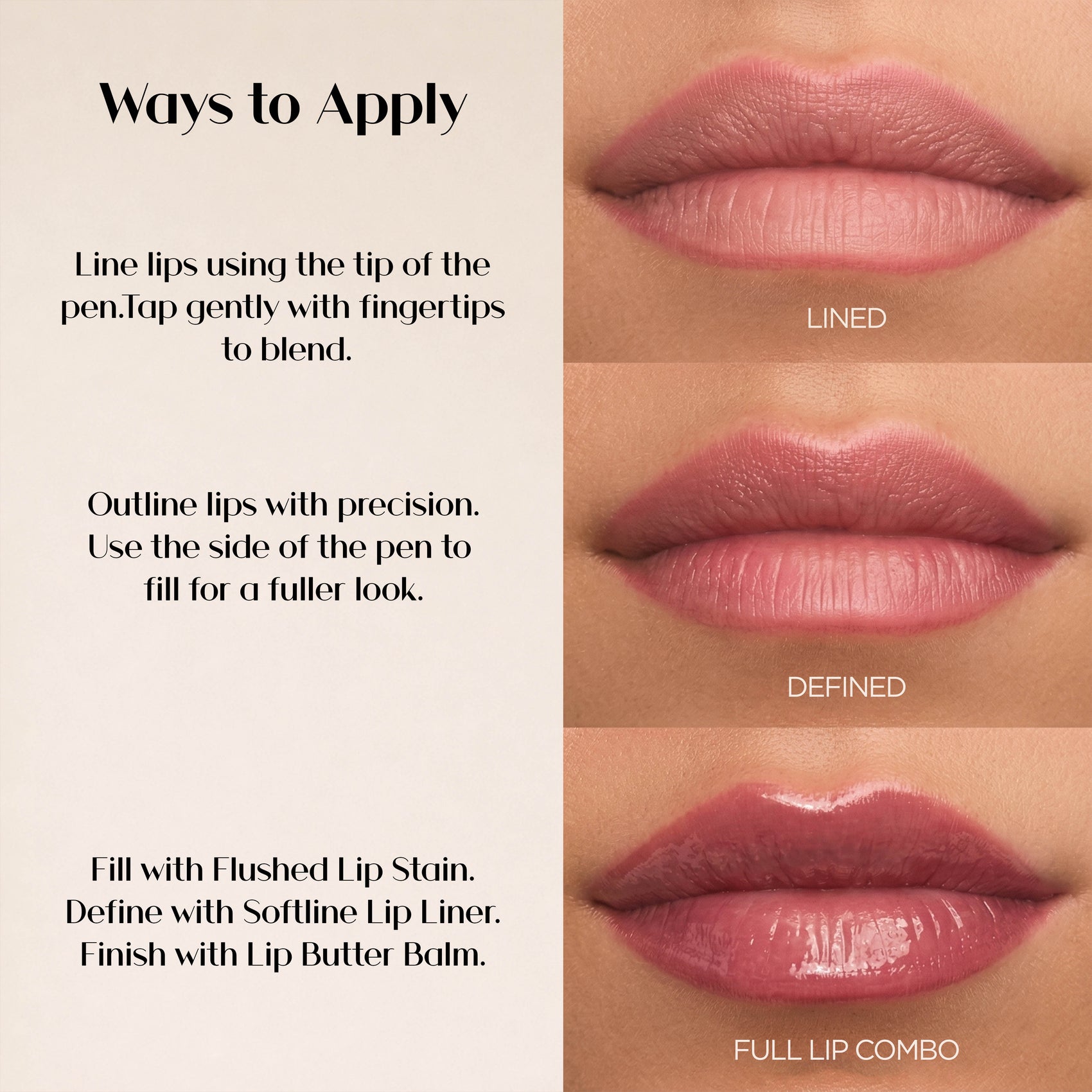 Delruba Creamy Lip Liner – Long-Lasting, Waterproof & Vegan Lip Pencil