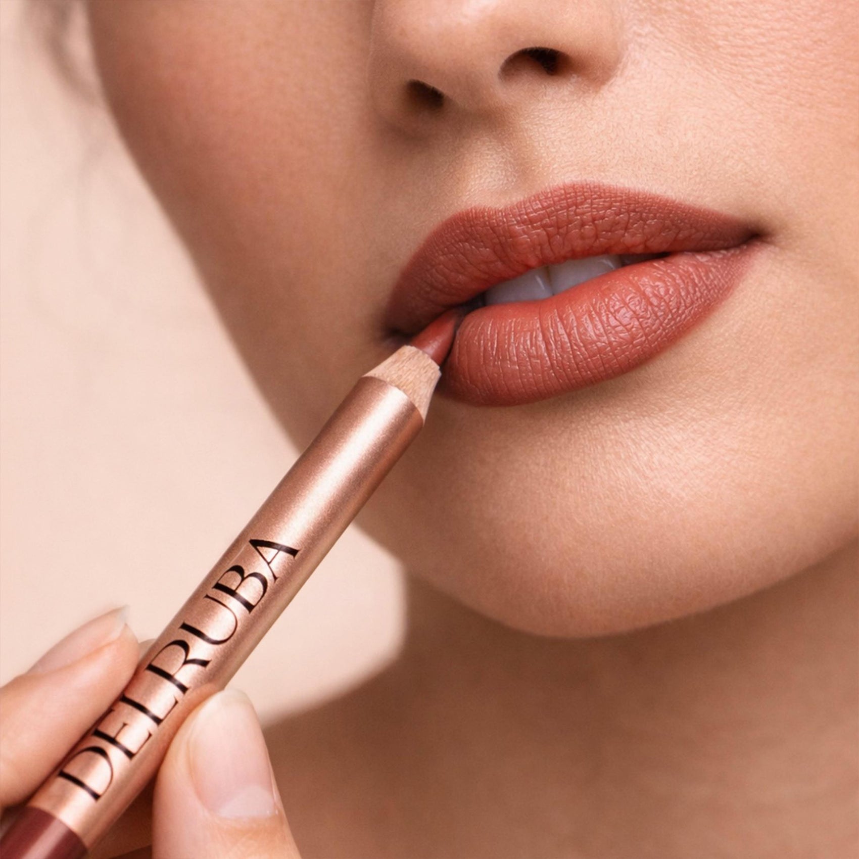 Delruba Creamy Lip Liner – Long-Lasting, Waterproof & Vegan Lip Pencil
