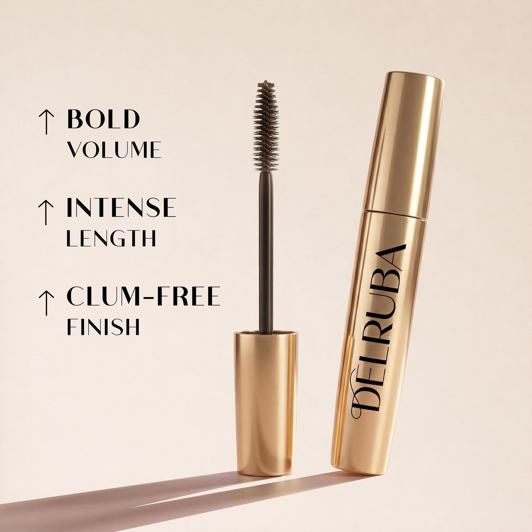 Delruba Lash Boost Mascara Volumising, Lengthening & Waterproof Mascara