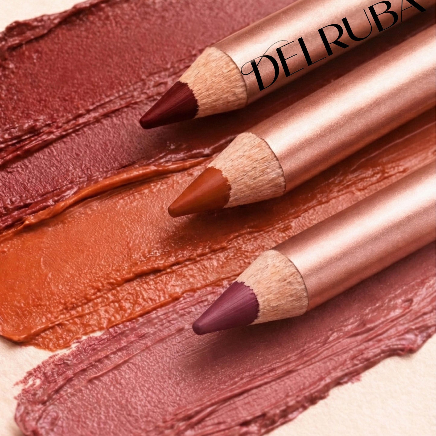 Delruba Creamy Lip Liner – Long-Lasting, Waterproof & Vegan Lip Pencil