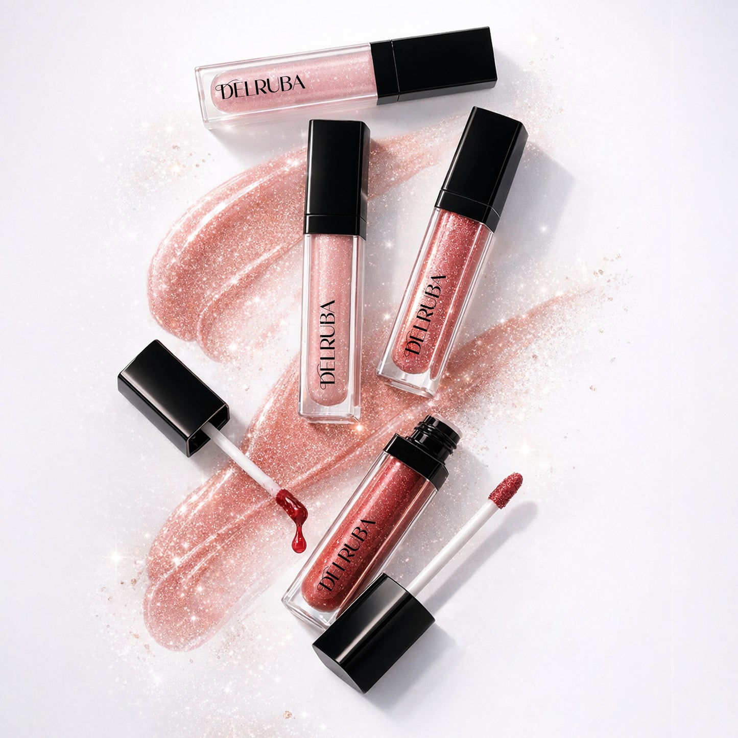 Delruba LED LuxeLight Lip Gloss – High-Shine, Waterproof & Vegan Lip Gloss