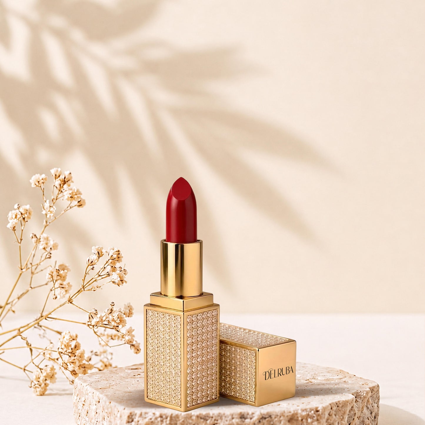 Delruba Velvet Diamond Lipstick – Creamy, Long-Lasting & Vegan Lipstick